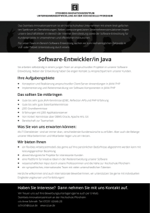 Software-Entwickler/in Java