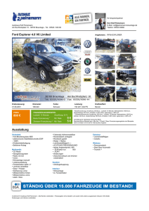 Ford Explorer 4.0 V6 Limited 800 € 9 € 5 € Ausstattung