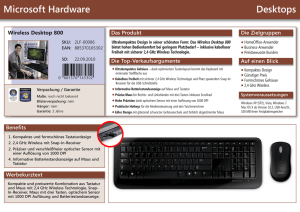 Desktops Microsoft Hardware - Der PC