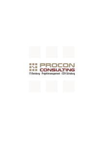 Projekt Referenzen - procon Consulting