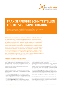 BrandMaker: Praxiserprobte Schnittstellen für die Systemintegration