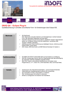 QA Eclipse Plug-In Fact Sheet - InSoft Infotel Software GmbH