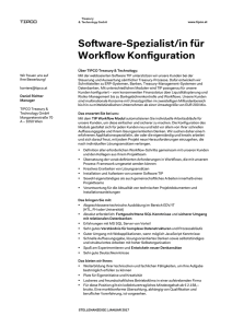 Software-Spezialist/in für Workflow Konfiguration