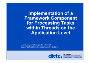 Implementation of a Framework Component for Processing Task