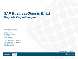 SAP BusinessObjects BI 4.2