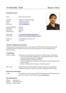 IT-Freiberufler - Profil Roman A. Preiss