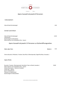 Bankett-Menu als PDF