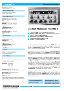 Dreifach-Netzgerät HM8040-2