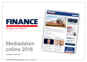 Mediadaten 2016 - Finance Magazin