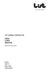 press e info rmation - List General Contractor GmbH