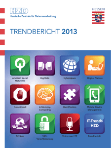 HZD Trendbericht 2013 - Hessische Zentrale für