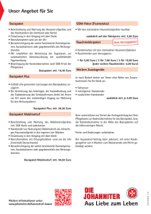 Preisliste Basispaket PDF