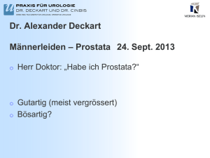 Dr. Alexander Deckart Männerleiden – Prostata