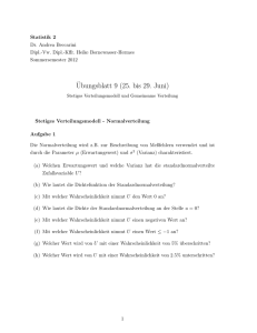 Ubungsblatt 9 (25. bis 29. Juni) - wiwi.uni