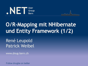 Mapping - NET User Group Bern