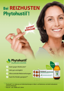 Patientenratgeber "Reizhusten" - Phytohustil® Hustenreizstiller