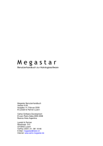 Megastar Handbuch 8.10 - Megastar Astrologie Software