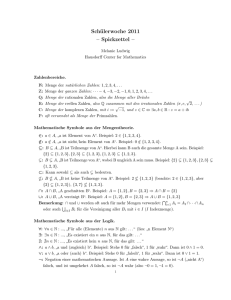 Spickzettel - Bonn Mathematics