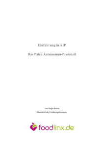 Einführung in AIP Das Paleo Autoimmun-Protokoll