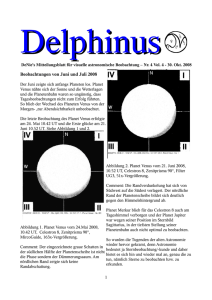 Delphinus No. 4/2008 - Visuelle Beobachtungen