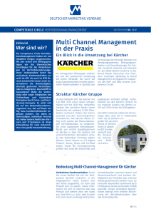 Multi Channel Management in der Praxis