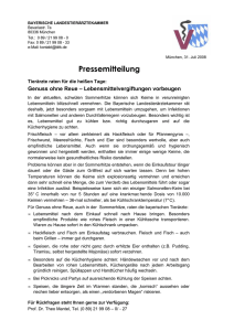 Pressemitteilung - Bayerische Landestierärztekammer