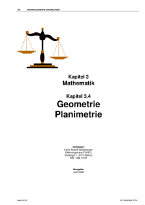 Geometrie Planimetrie