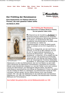 Primavera del rinascimento_Florenz (Musenblätter