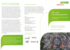 Hof- und Fassadenprogramm Delbrück