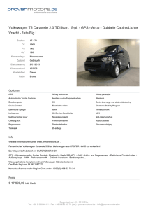 Volkswagen T5 Caravelle 2.0 TDI Man. 5-pl. - GPS