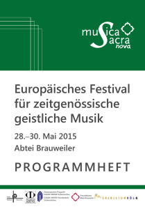 Europäisches Festival für zeitgenössische geistliche Musik