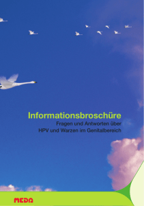 Informationsbroschüre - Feigwarzen-Info