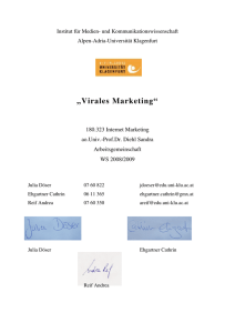 Virales Marketing - Alpen-Adria