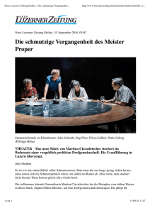 Neue Luzerner Zeitung Online - Die schmutzige