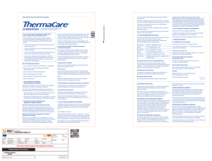 ThermaCare ® Schmerzgel - Pfizer Consumer Healthcare GmbH
