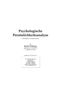 SolaNova Persönlichkeitsanalyse Muster