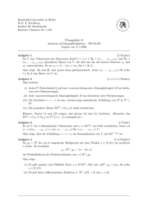 Ubungsblatt 9 - Institut für Mathematik - Humboldt
