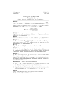 Blatt 12 - Mathematik