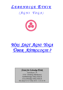 was sagt agni yoga über astrologie