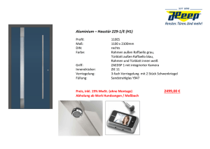 Aluminium – Haustür 229-1/E (H1) 2499,00