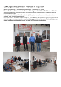Eröffnung einer neuen Protek - Werkstatt in Deggendorf