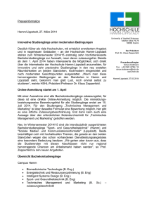 Online-Anmeldung zum 1.4.2014 - Hochschule Hamm