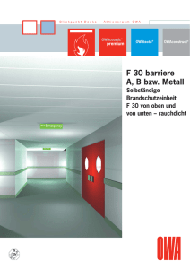 F 30 barriere A, B bzw. Metall - Odenwald Faserplattenwerk GmbH
