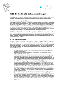 Merkblatt Bekanntmachungen (PDF, 2 Seiten
