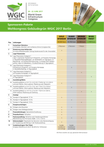 Informationen - Weltkongress Gebäudegrün WGIC 2017