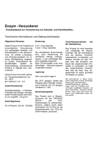 Enzym -Verzuckerer - herstellerangebote.de