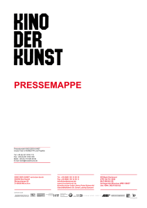 pressemappe - Kino der Kunst