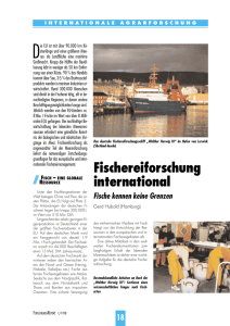 Fischereiforschung international : Fische kennen keine