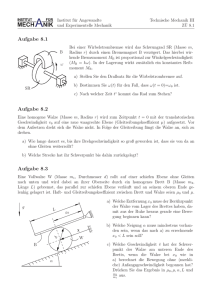 Blatt 8: Drallsatz - Institut für Nichtlineare Mechanik