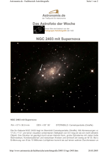 NGC 2403 mit Supernova - Astro